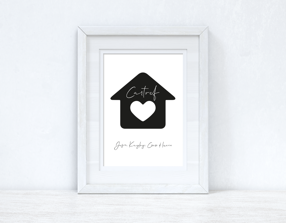 Cartef Personalised Home Names Home Welsh Decor Wall Decor Print by WinsterCreations™ Official Store