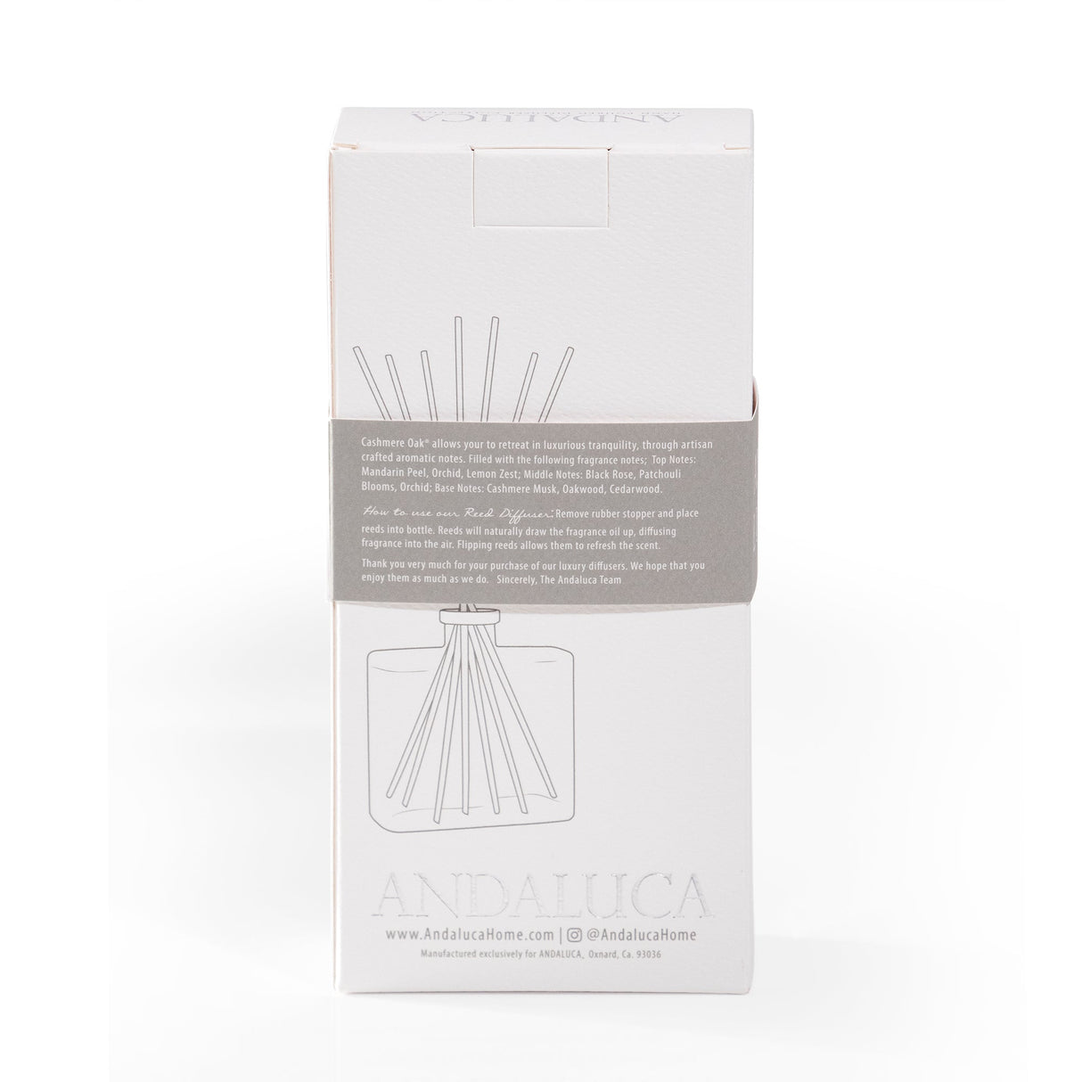 Cashmere Oak Reed Diffuser by Andaluca Home