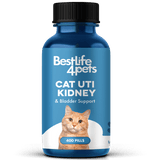 Natural Cat UTI & Kidney Remedy - Reduces Infections and Supports Optimal Bladder Function by BestLife4Pets