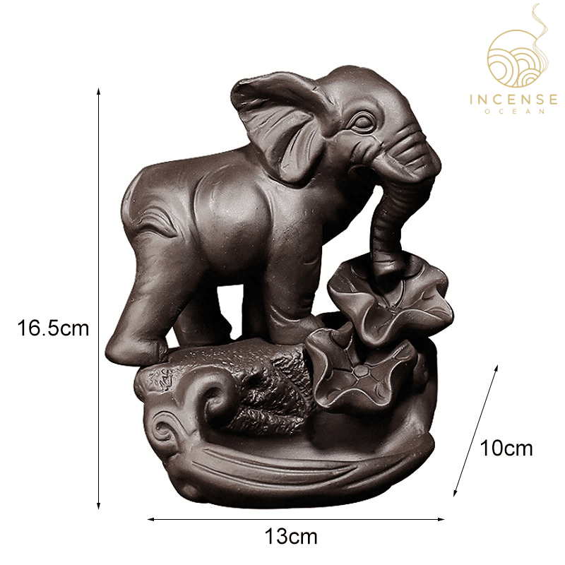 Ceramic Elephant Incense Burner by incenseocean