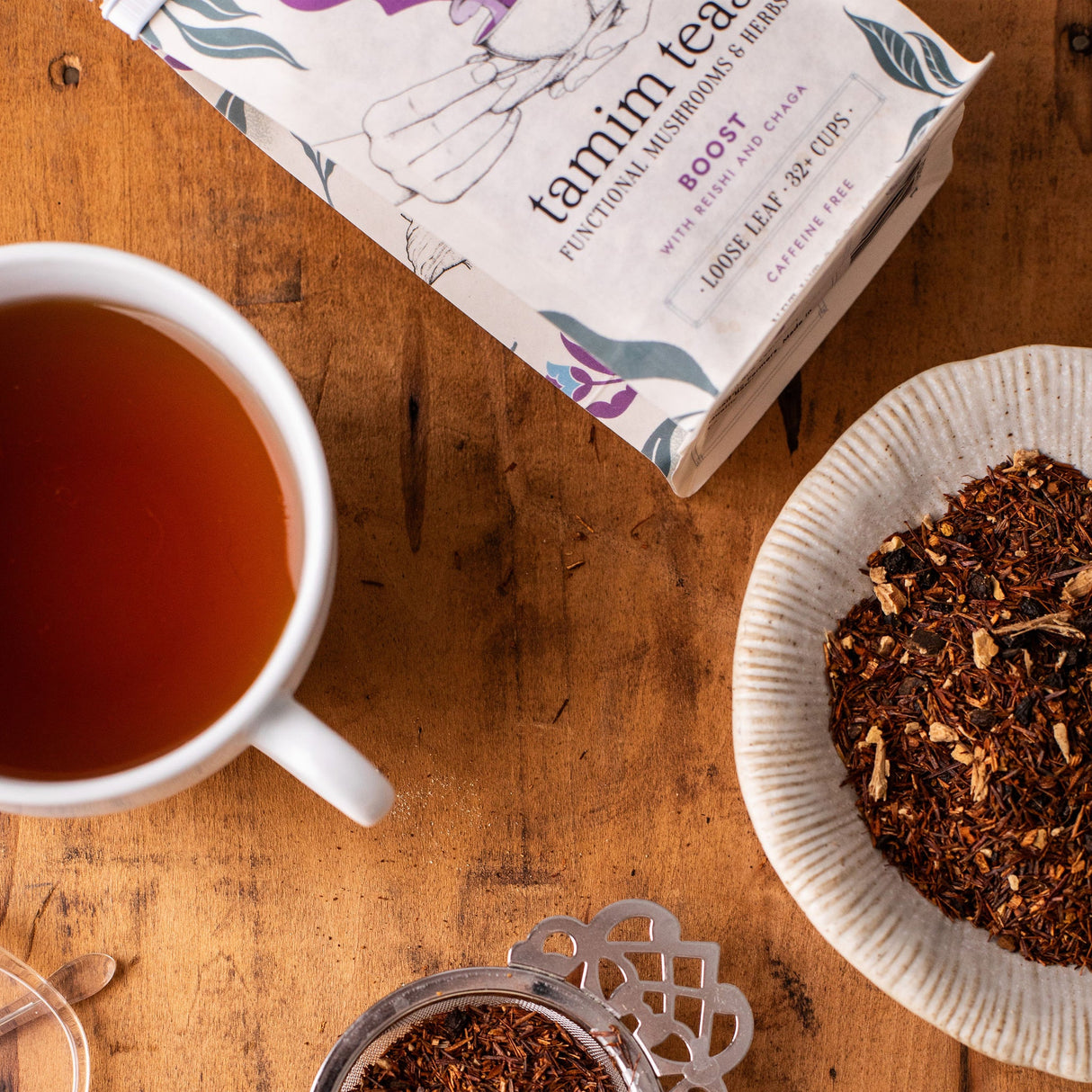 Boost | Reishi and Chaga Mushroom Tea Blend by Tamim Teas