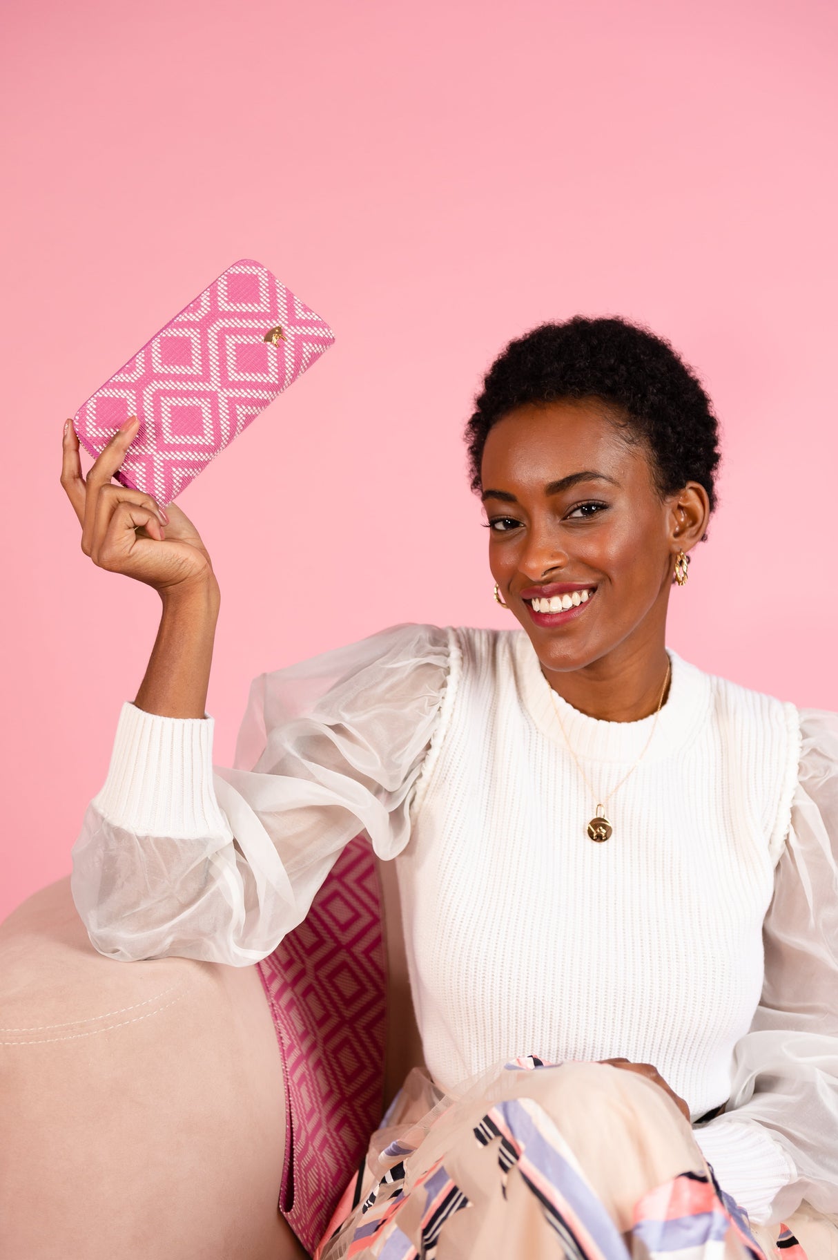 Adunni Wallet - Pink by Olori