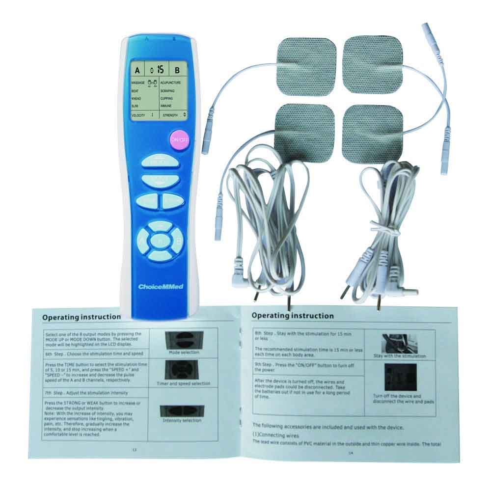 ChoiceMMed TENS Device with Electrode Socks Pair by Conductive Therapy Shop