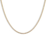 Classic Thin Tennis Necklace by By Adina Eden