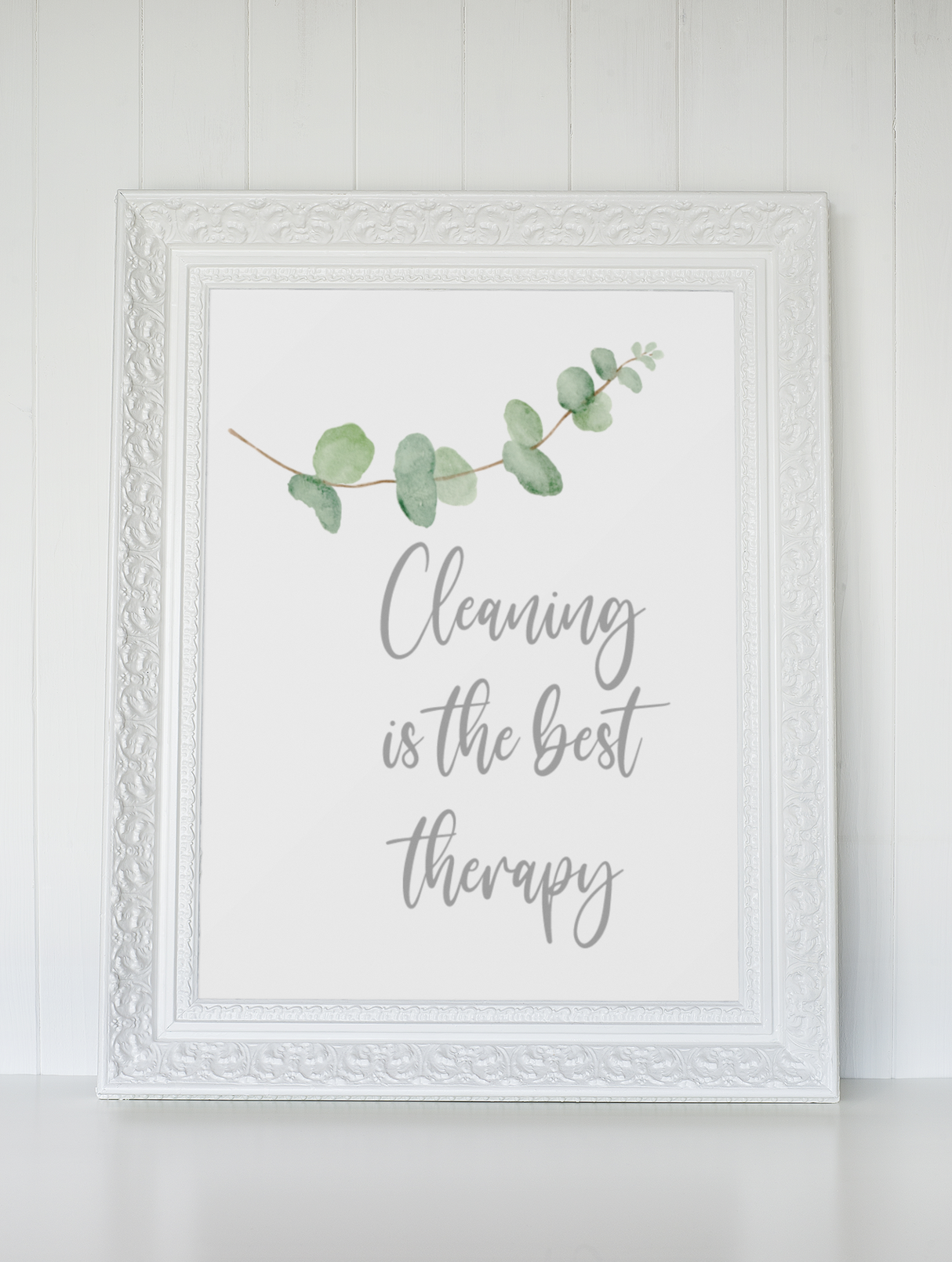 Cleaning Is The Best Therapy Hinch Cleaning Home Wall Decor Print by WinsterCreations™ Official Store