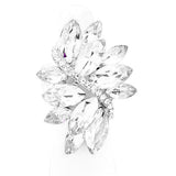 Marquise Crystal Cluster Stretch Ring by Madeline Love