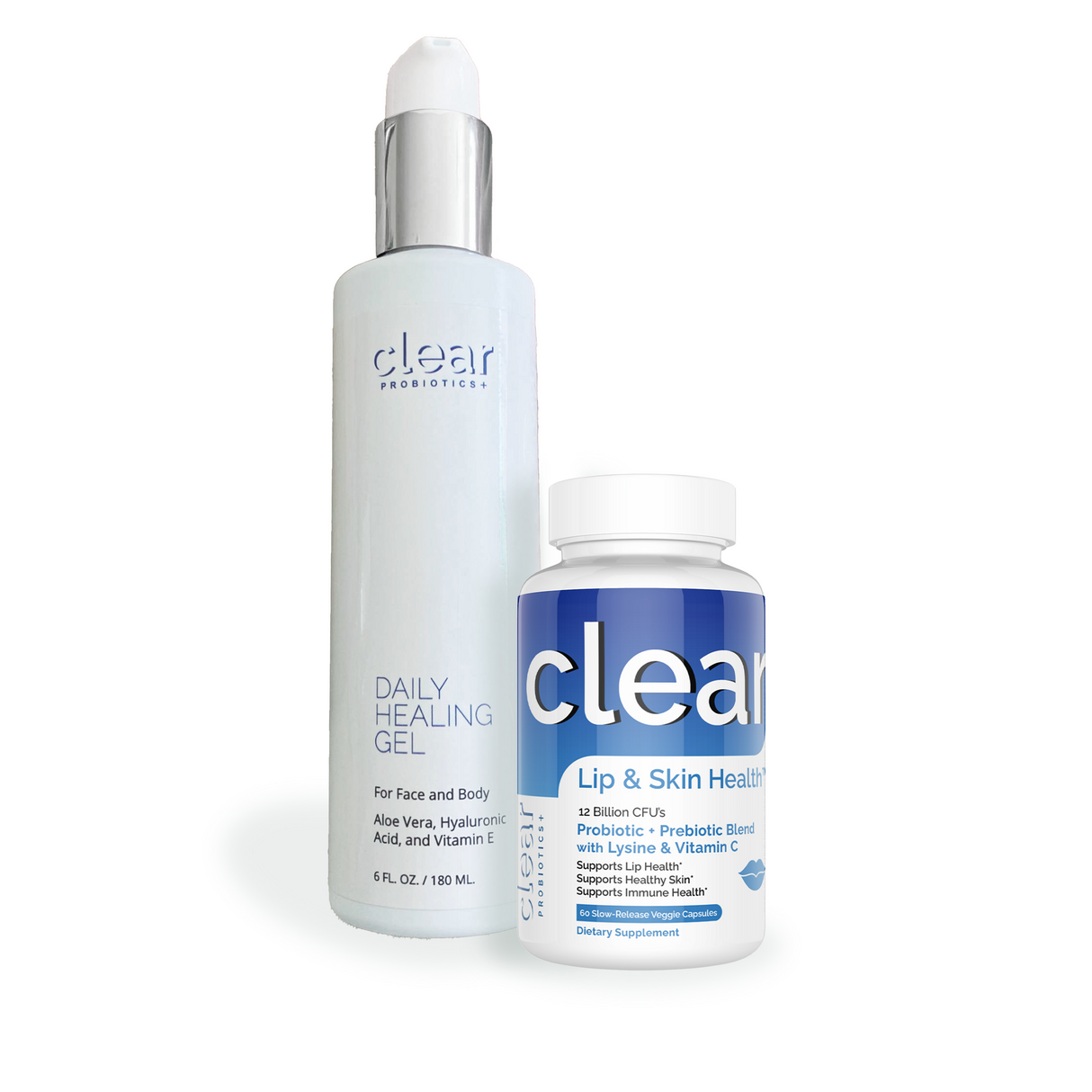 Clear Lip & Skin Health + Clear Daily Healing Gel by Clear Wellness 360