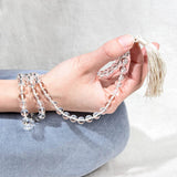 Clear Quartz Mala - High-Energy Gemstones by Tiny Rituals