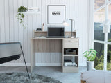 Charlotte Computer Desk, Two Shelves, One  Drawer by FM FURNITURE