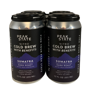 Cold Brew with Benefits - Recyclable Can by Peak State Coffee