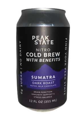 Cold Brew with Benefits - Recyclable Can by Peak State Coffee