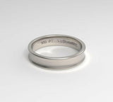 Coordinates Engraving Ring by VicStoneNYC Fine Jewelry