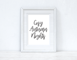 Cosy Autumn Nights Autumn Seasonal Wall Home Decor Print by WinsterCreations™ Official Store