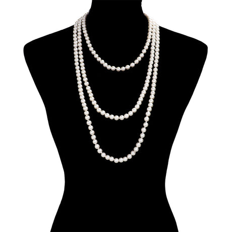 Pearl Long Necklace by Madeline Love