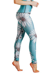 Flower Child Printed Yoga Leggings by Yoga Democracy