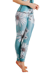 Flower Child Printed Yoga Leggings by Yoga Democracy