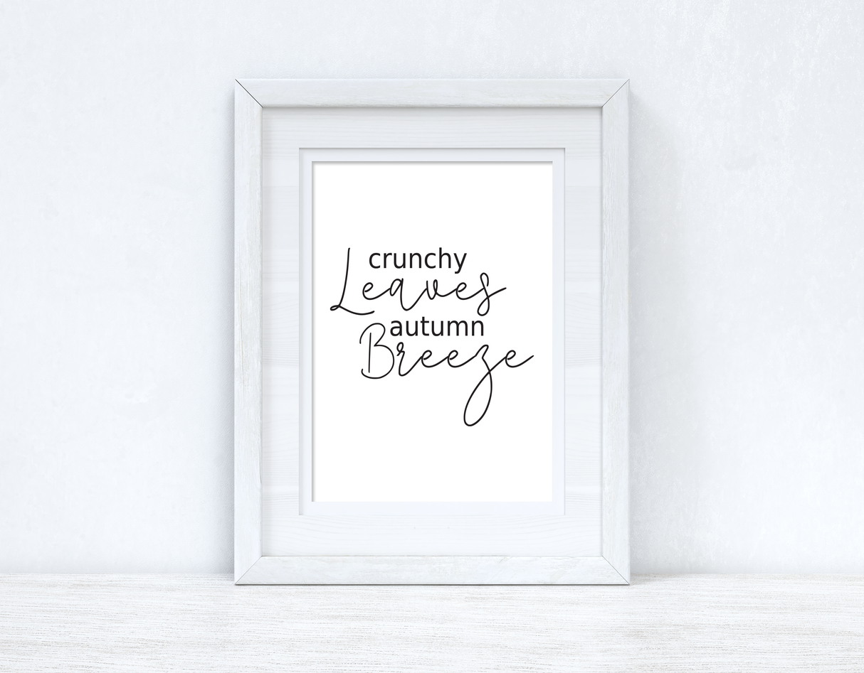 Crunchy Leaves Autumn Breeze Autumn Seasonal Wall Home Decor Print by WinsterCreations™ Official Store