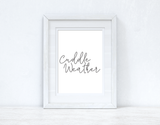 Cuddle Weather Autumn Seasonal Wall Home Decor Print by WinsterCreations™ Official Store