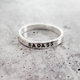 Custom Sterling Silver Ring by Salt and Sparkle