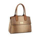 Fashion Classic Croco Top Handle Satchel by hfstylish