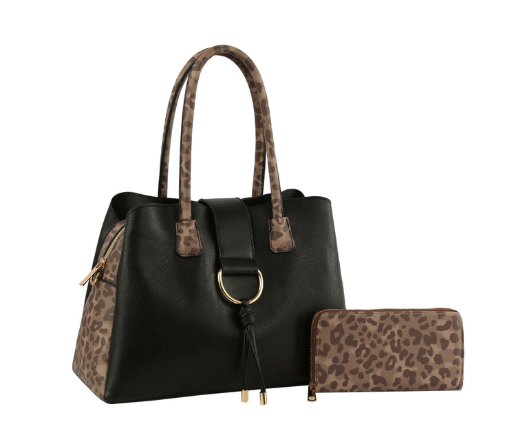 Women Handbags Top Handle Satchel  Bag Hobo Bag Work BagSet 2pcs by hfstylish