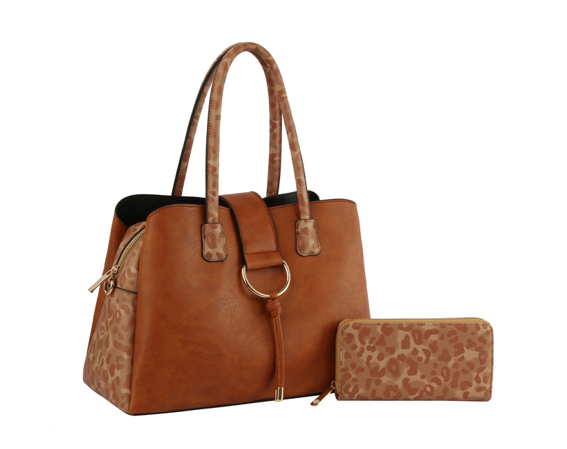 Women Handbags Top Handle Satchel  Bag Hobo Bag Work BagSet 2pcs by hfstylish