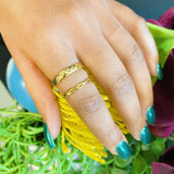 Gold Quilted Ring by Ellisonyoung.com