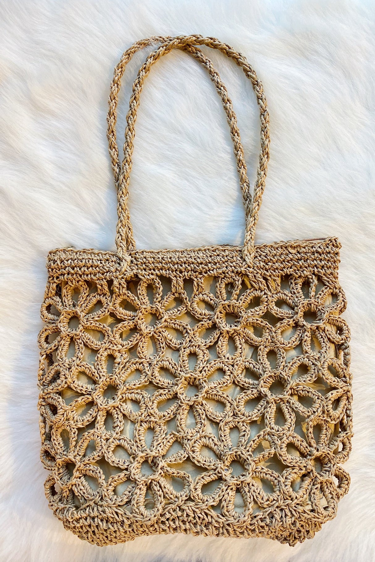 Hand Made Muted Floral Tote by Ellisonyoung.com