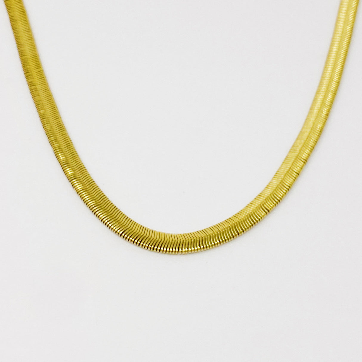 Style Staple Herringbone Chain Necklace by Ellisonyoung.com