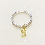 Dangle Initial Ring by Ellisonyoung.com