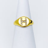 Shine Me Initial Ring by Ellisonyoung.com