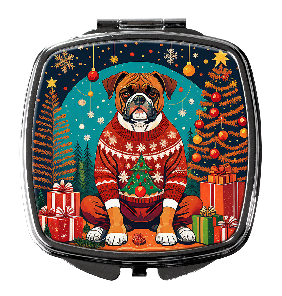 Boxer Christmas Compact Mirror by Caroline's Treasures