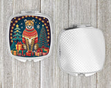 Cheetah Christmas Compact Mirror by Caroline's Treasures