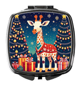 Giraffe Christmas Compact Mirror by Caroline's Treasures