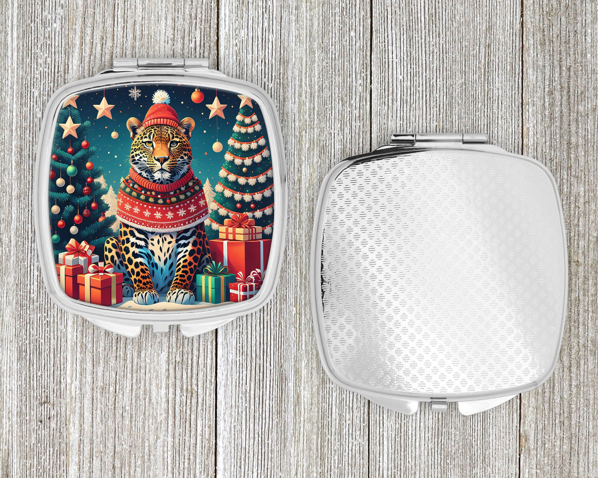 Leopard Christmas Compact Mirror by Caroline's Treasures