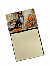 Collie Fall Kitchen Pumpkins Sticky Note Holder by Caroline's Treasures