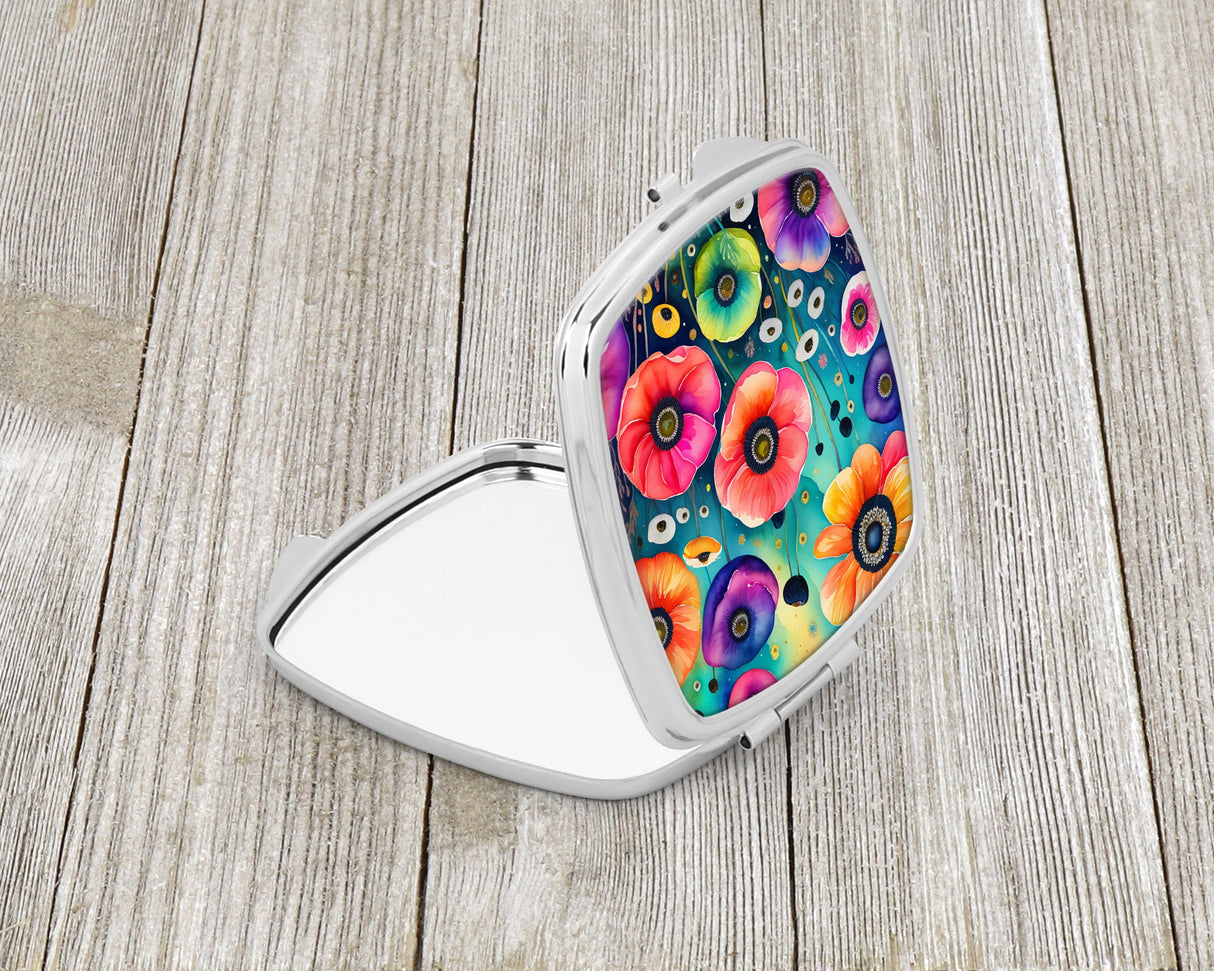 Colorful Anemones Compact Mirror by Caroline's Treasures