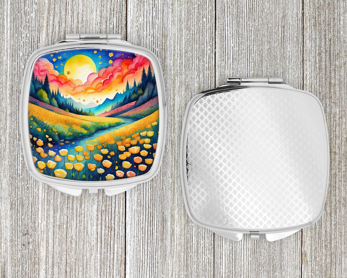 Colorful Buttercups Compact Mirror by Caroline's Treasures