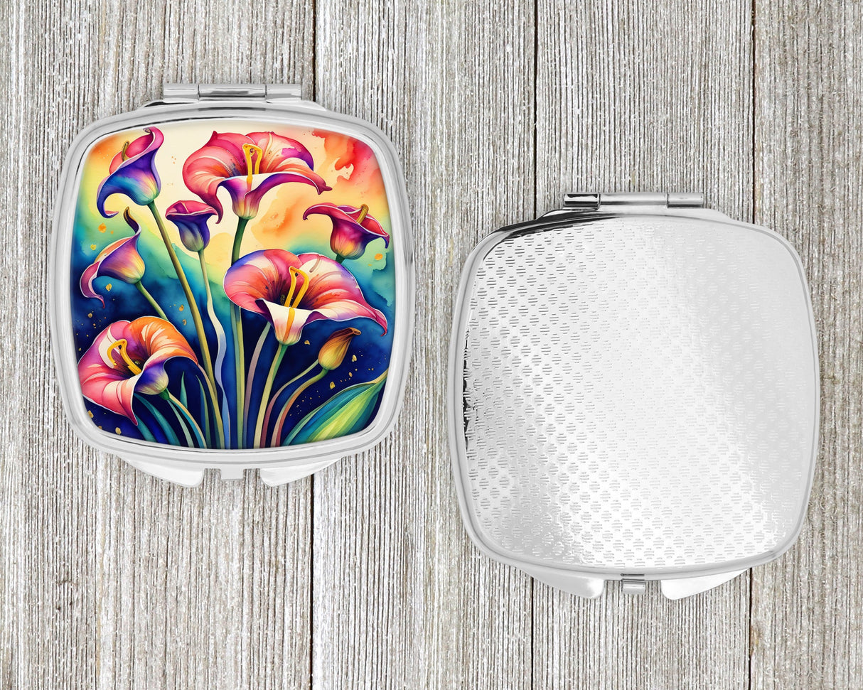 Colorful Calla Lilies Compact Mirror by Caroline's Treasures