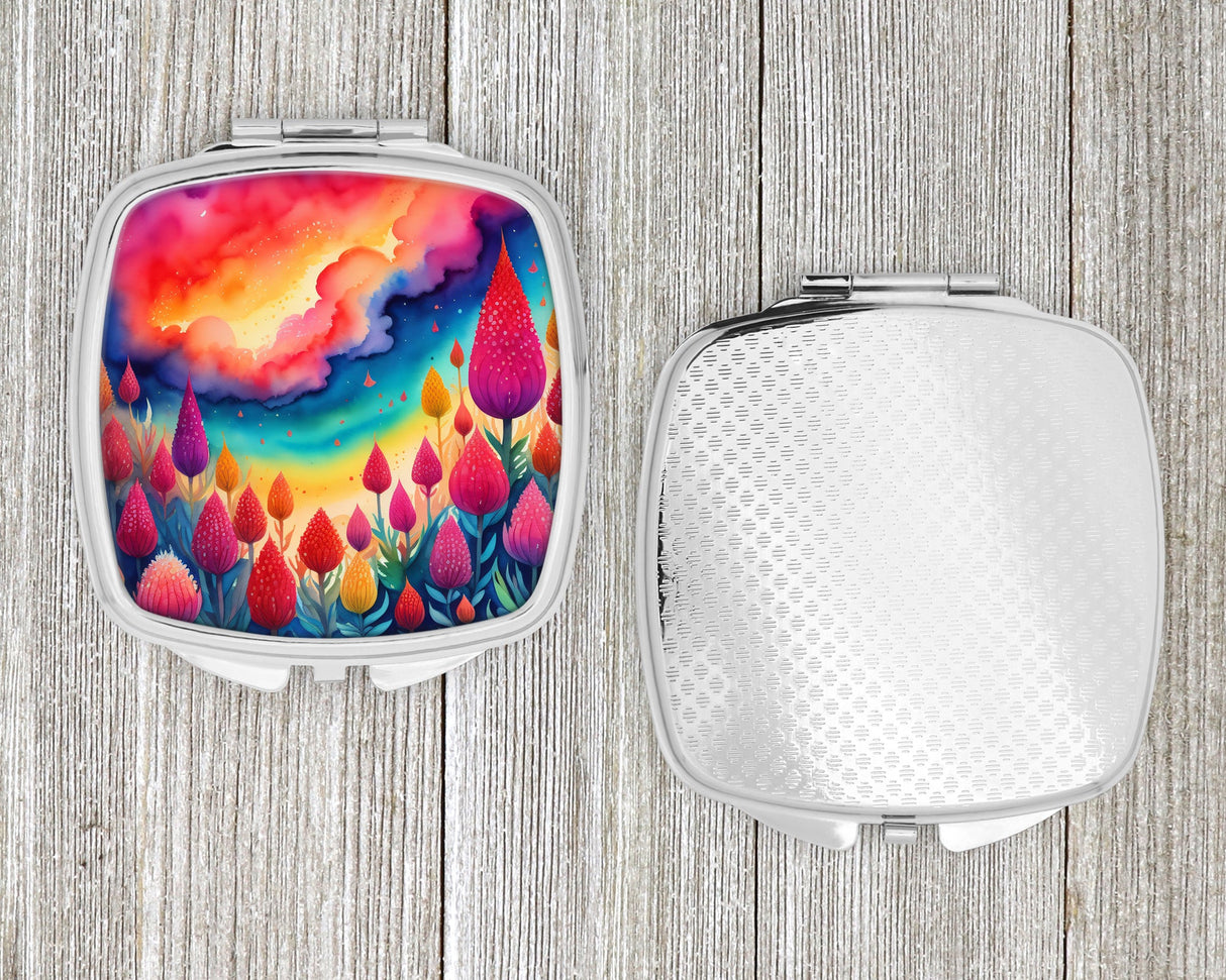 Colorful Celosia Compact Mirror by Caroline's Treasures