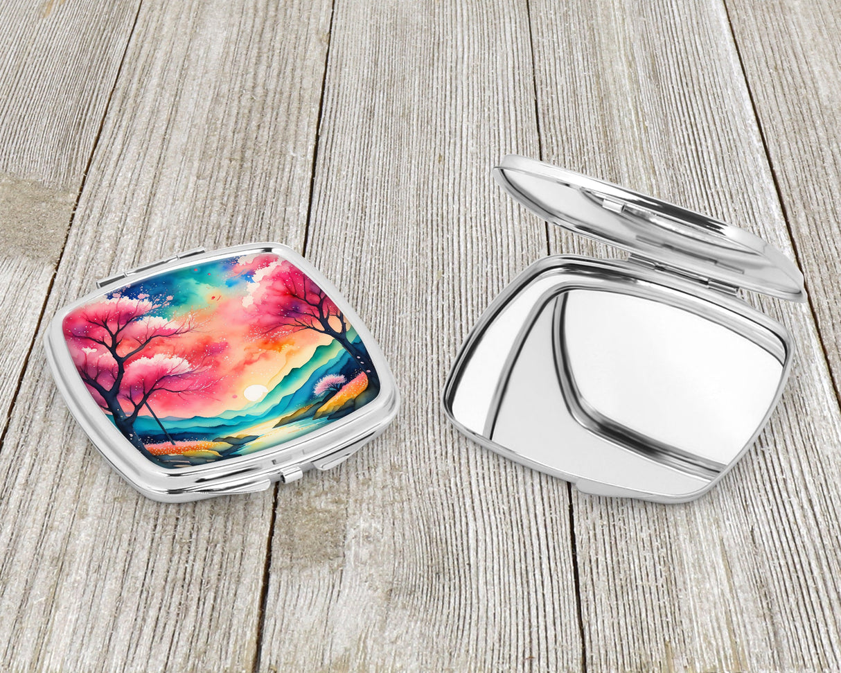 Colorful Cherry Blossoms Compact Mirror by Caroline's Treasures