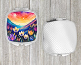 Colorful Crocus Compact Mirror by Caroline's Treasures