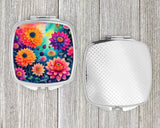 Colorful Dahlias Compact Mirror by Caroline's Treasures