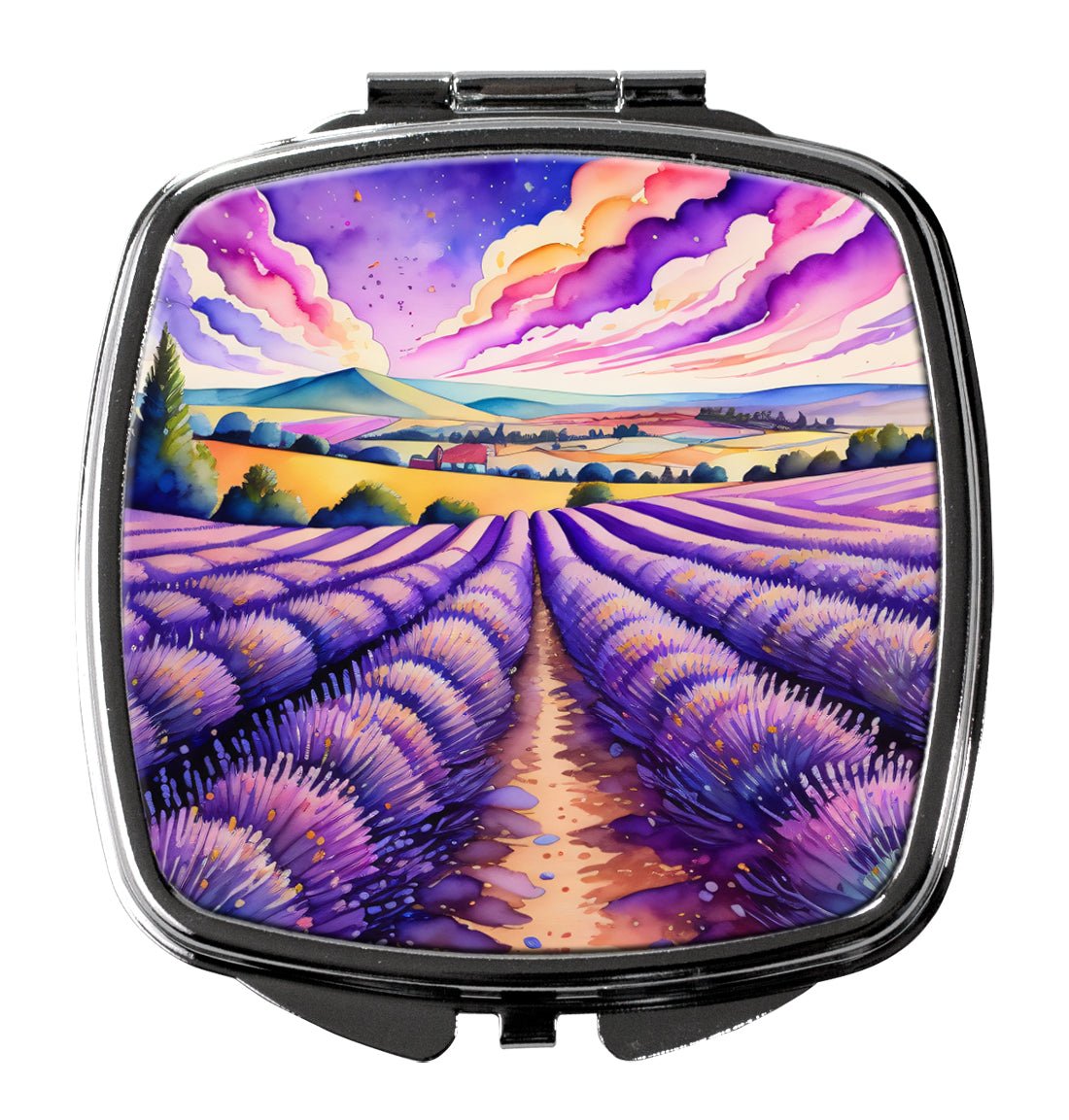 Colorful English Lavender Compact Mirror by Caroline's Treasures