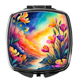 Colorful Freesia Compact Mirror by Caroline's Treasures