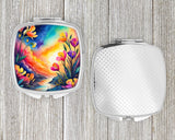 Colorful Freesia Compact Mirror by Caroline's Treasures