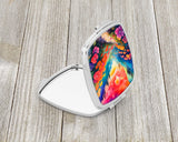 Colorful Geraniums Compact Mirror by Caroline's Treasures