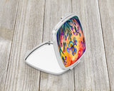 Colorful Iris Compact Mirror by Caroline's Treasures