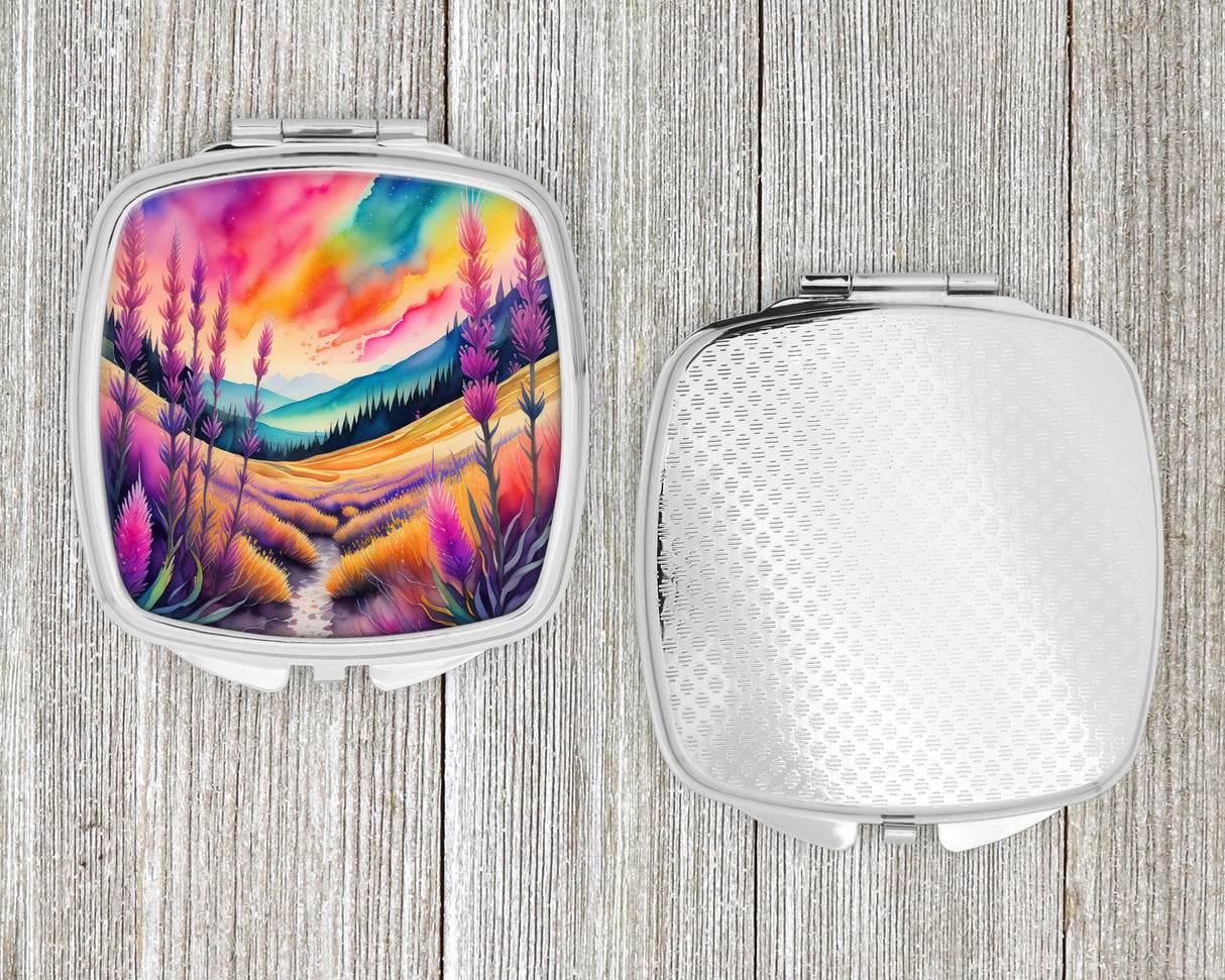 Colorful Liatris Compact Mirror by Caroline's Treasures