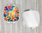 Colorful Lilies Compact Mirror by Caroline's Treasures